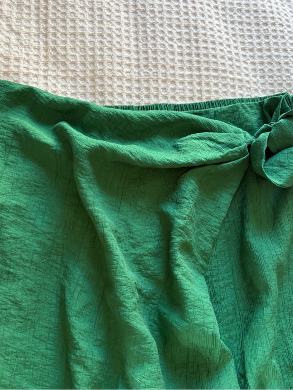 NWOT INTEMPO™ Emerald Textured Wrap Pants Sz L Wide Leg High Waist Pirate-core - Picture 12 of 15